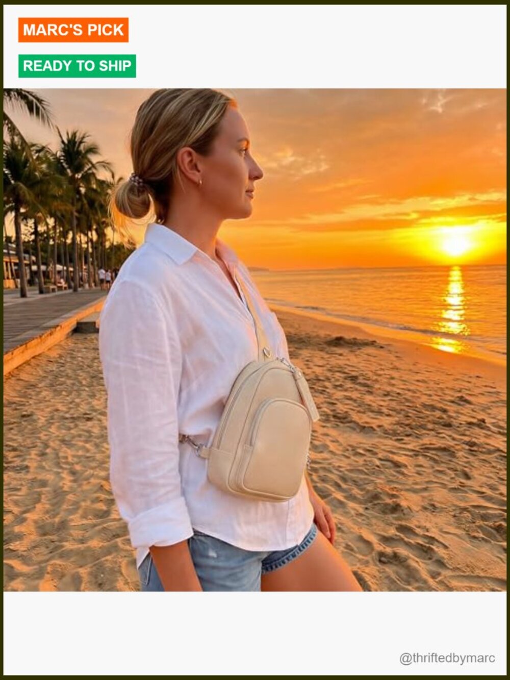 Magnetic Closure Crossbody Bag with Holster, Tactical EDC Sling - Picture 6 of 7